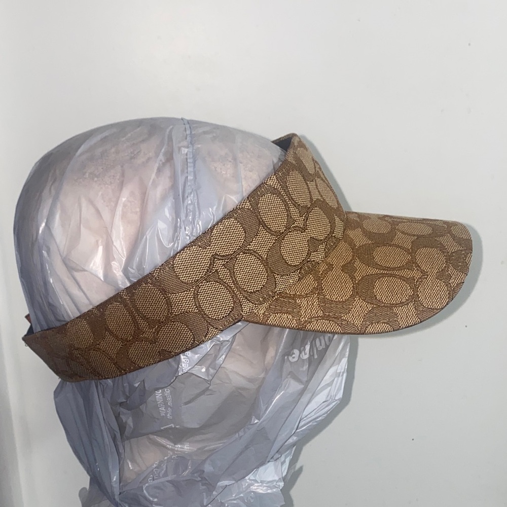 Coach Tan Signature Visor
